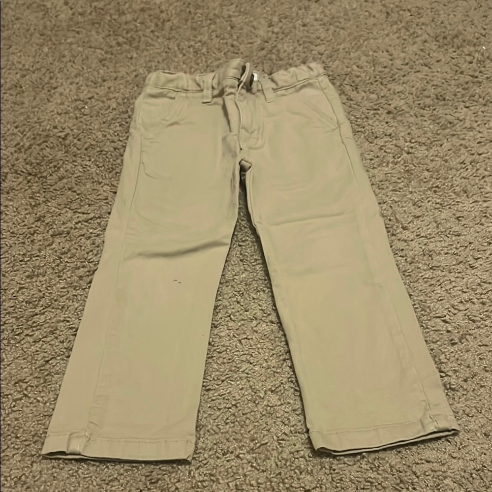 Kids Tan Twill Dress Pants